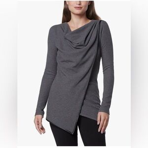 Marc New York Long Sleeve Asymmetrical Thermal Tunic  in Gray Size S EXCELLENT!